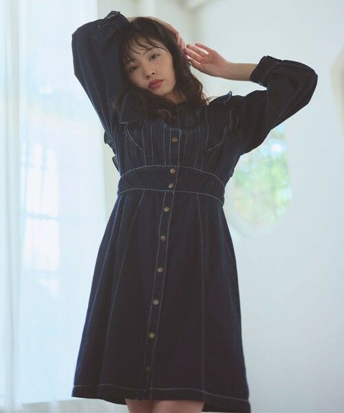 Feroux / フェルゥ ロング・マキシ丈ワンピース | デニムミディ ワンピース | 詳細3