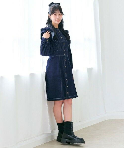 Feroux / フェルゥ ロング・マキシ丈ワンピース | デニムミディ ワンピース | 詳細4