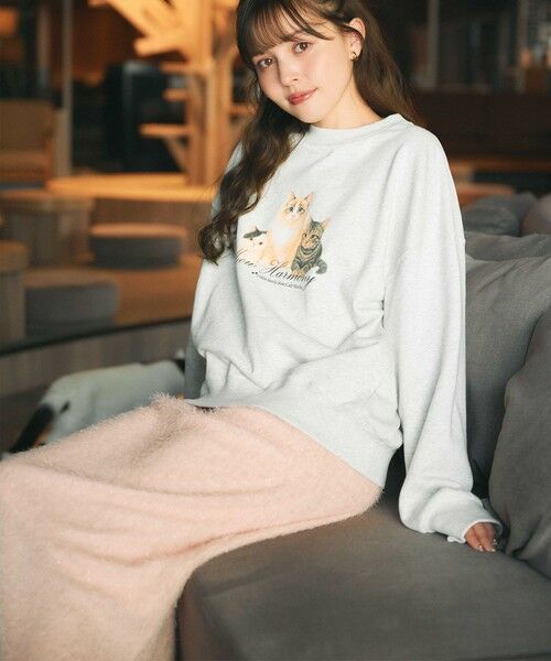 Feroux / フェルゥ ミニ・ひざ丈スカート | シャギーナロー スカート | 詳細2