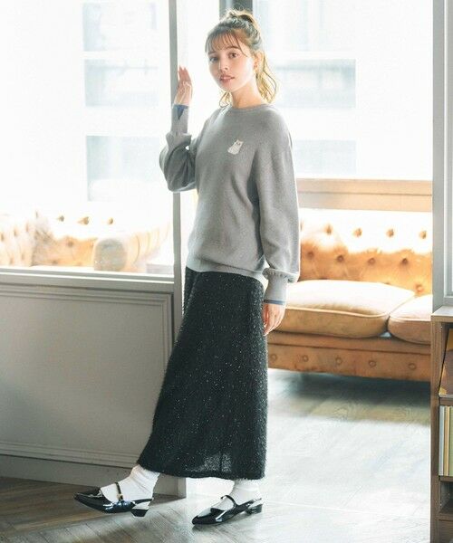 Feroux / フェルゥ ミニ・ひざ丈スカート | シャギーナロー スカート | 詳細17