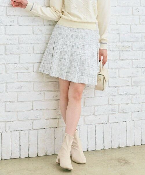 Feroux / フェルゥ ロング・マキシ丈スカート | プリーツミニ スカート(ホワイト系1)