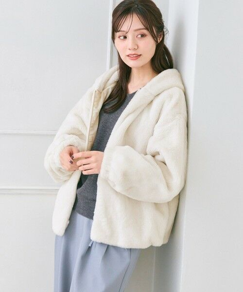 Feroux / フェルゥ その他アウター | フード付きフェイクファー パーカー | 詳細3