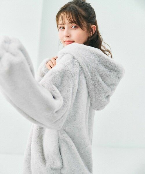 Feroux / フェルゥ その他アウター | フード付きフェイクファー パーカー | 詳細7