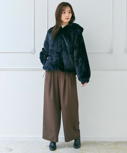 Feroux / フェルゥ その他アウター | フード付きフェイクファー パーカー | 詳細9
