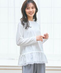 Feroux / フェルゥ カットソー | フリルぺプラム カットソー