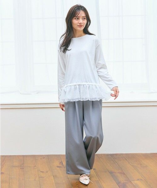 Feroux / フェルゥ カットソー | フリルぺプラム カットソー | 詳細11