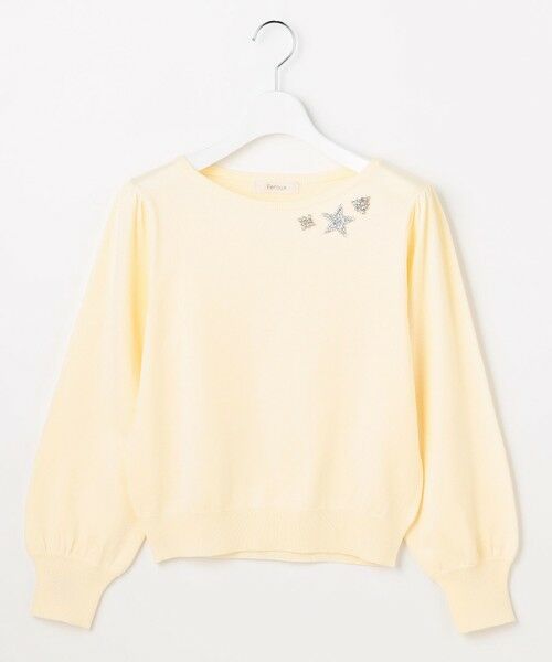 Feroux / フェルゥ ニット・セーター | ブローチデザインニット プルオーバー | 詳細6