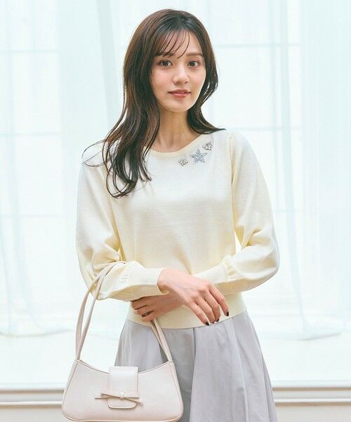 Feroux / フェルゥ ニット・セーター | ブローチデザインニット プルオーバー | 詳細3