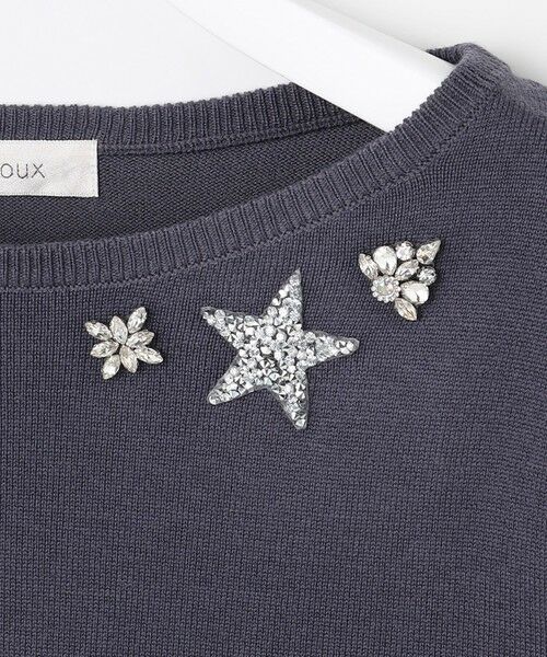 Feroux / フェルゥ ニット・セーター | ブローチデザインニット プルオーバー | 詳細11