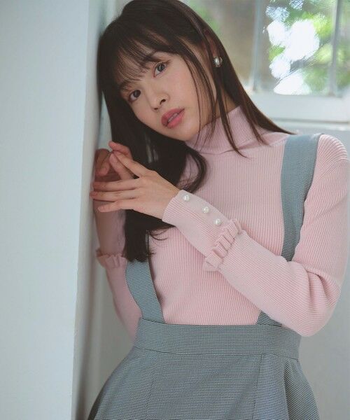 Feroux / フェルゥ ニット・セーター | パールボタン リブタートル ニット | 詳細8