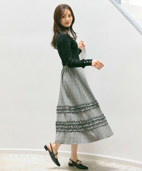 Feroux / フェルゥ ニット・セーター | パールボタン リブタートル ニット | 詳細10