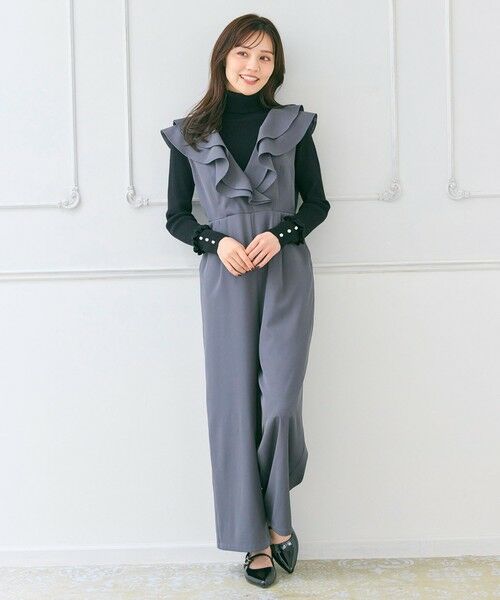 Feroux / フェルゥ ニット・セーター | パールボタン リブタートル ニット | 詳細12