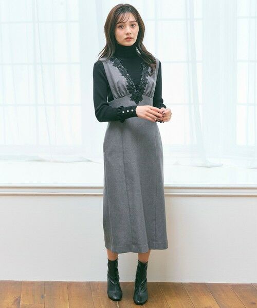 Feroux / フェルゥ ニット・セーター | パールボタン リブタートル ニット | 詳細13