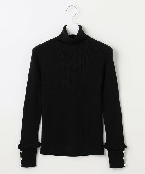 Feroux / フェルゥ ニット・セーター | パールボタン リブタートル ニット | 詳細20