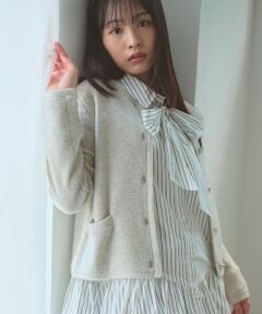 Feroux / フェルゥ ニット・セーター | ブークレー ニット ジャケット