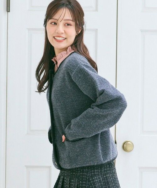 Feroux / フェルゥ ニット・セーター | ブークレー ニット ジャケット | 詳細10