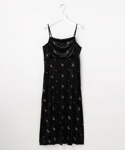 Feroux / フェルゥ ドレス | 刺繍入りベロアキャミソール ワンピース | 詳細10