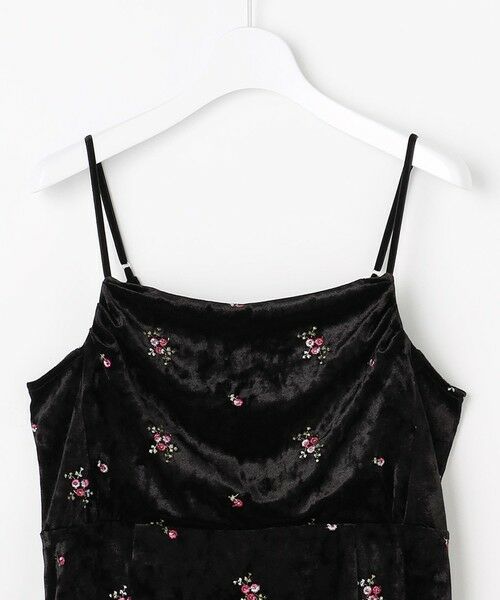 Feroux / フェルゥ ドレス | 刺繍入りベロアキャミソール ワンピース | 詳細11