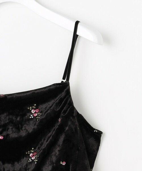 Feroux / フェルゥ ドレス | 刺繍入りベロアキャミソール ワンピース | 詳細12
