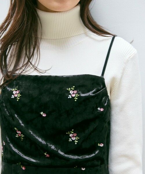 Feroux / フェルゥ ドレス | 刺繍入りベロアキャミソール ワンピース | 詳細6