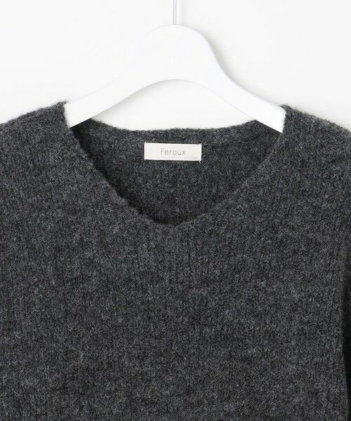 Feroux / フェルゥ セットアップ | ニット×ティアードレース スカート | 詳細12