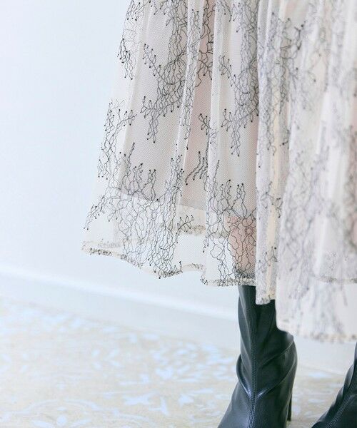 Feroux / フェルゥ セットアップ | ニット×ティアードレース スカート | 詳細9