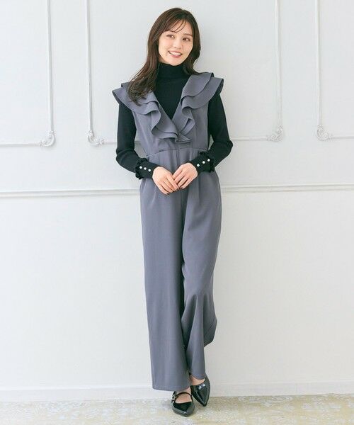 Feroux / フェルゥ サロペット・オールインワン | フリルデザイン サロペット パンツ | 詳細1