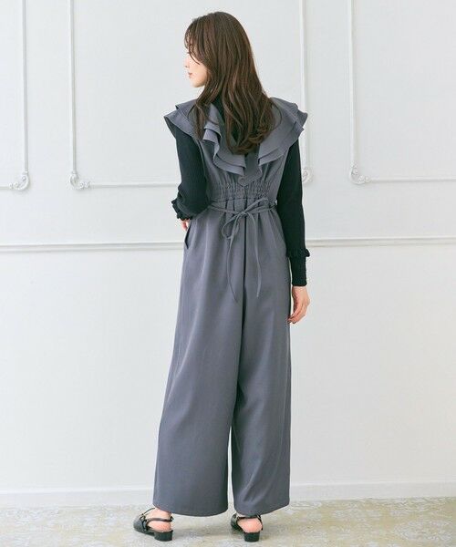 Feroux / フェルゥ サロペット・オールインワン | フリルデザイン サロペット パンツ | 詳細3