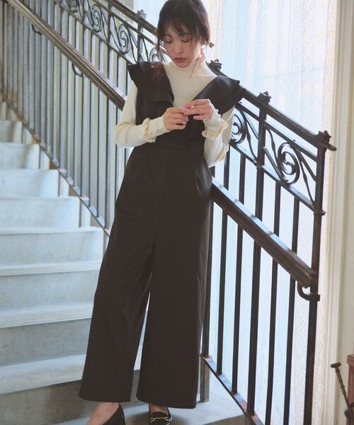 Feroux / フェルゥ サロペット・オールインワン | フリルデザイン サロペット パンツ | 詳細14