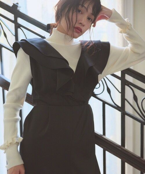 Feroux / フェルゥ サロペット・オールインワン | フリルデザイン サロペット パンツ | 詳細15