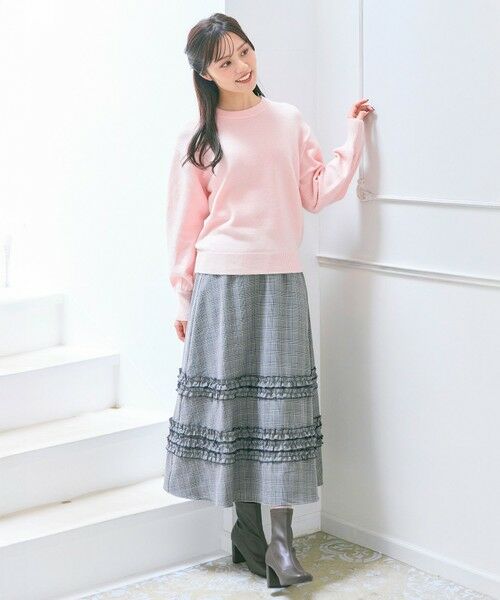 Feroux / フェルゥ ミニ・ひざ丈スカート | フレアギャザーチェック スカート | 詳細4