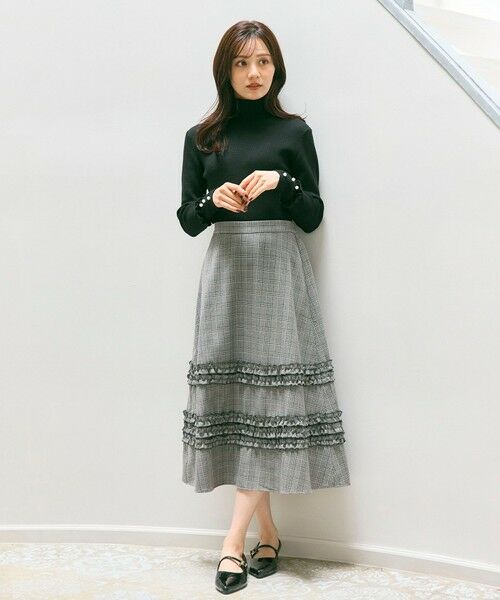 Feroux / フェルゥ ミニ・ひざ丈スカート | フレアギャザーチェック スカート | 詳細5