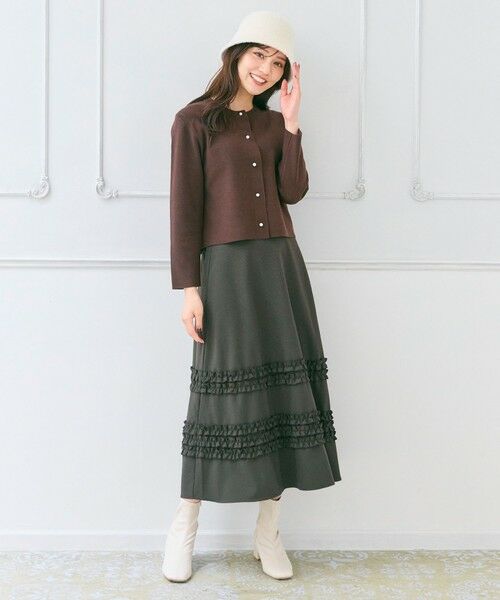 Feroux / フェルゥ ミニ・ひざ丈スカート | フレアギャザーチェック スカート | 詳細14