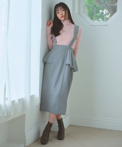 Feroux / フェルゥ ミニ・ひざ丈スカート | 【2WAY】サス付きペプラムデザイン スカート | 詳細1