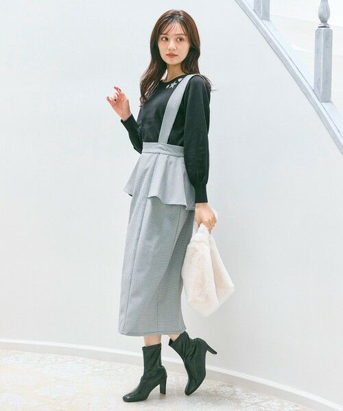 Feroux / フェルゥ ミニ・ひざ丈スカート | 【2WAY】サス付きペプラムデザイン スカート | 詳細2