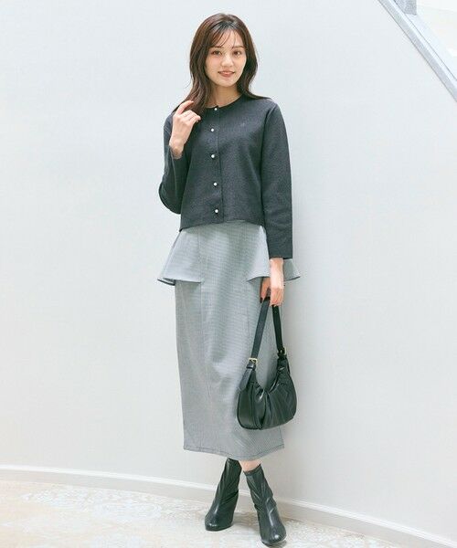 Feroux / フェルゥ ミニ・ひざ丈スカート | 【2WAY】サス付きペプラムデザイン スカート | 詳細3