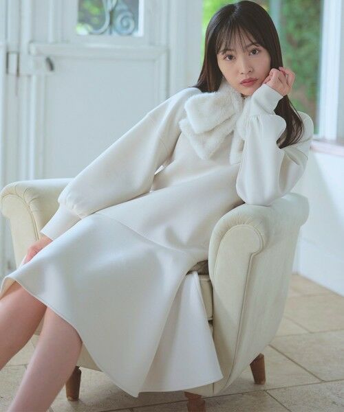 Feroux / フェルゥ マフラー・ショール・スヌード・ストール | リボンファー ティペット | 詳細1