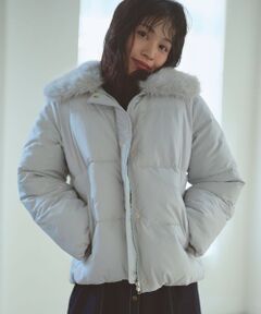 Feroux / フェルゥ ダウンジャケット・ベスト | ファーカラー付き・ダウン見え中綿 ジャケット