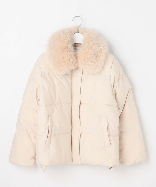 Feroux / フェルゥ ダウンジャケット・ベスト | ファーカラー付き・ダウン見え中綿 ジャケット | 詳細4