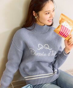 Feroux / フェルゥ ニット・セーター | レタードハイネック プルオーバー