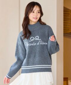 Feroux / フェルゥ ニット・セーター | レタードハイネック プルオーバー