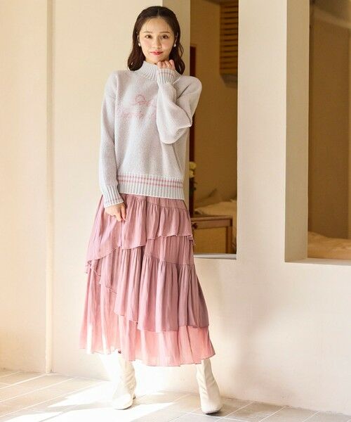 Feroux / フェルゥ ニット・セーター | レタードハイネック プルオーバー | 詳細1