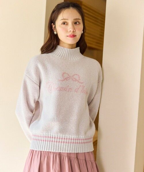 Feroux / フェルゥ ニット・セーター | レタードハイネック プルオーバー | 詳細2