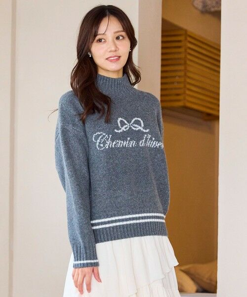 Feroux / フェルゥ ニット・セーター | レタードハイネック プルオーバー | 詳細10