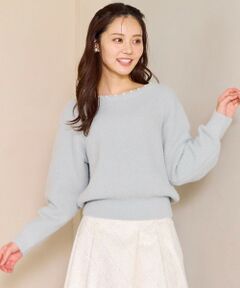 Feroux / フェルゥ ニット・セーター | パール付きシャギー ニット