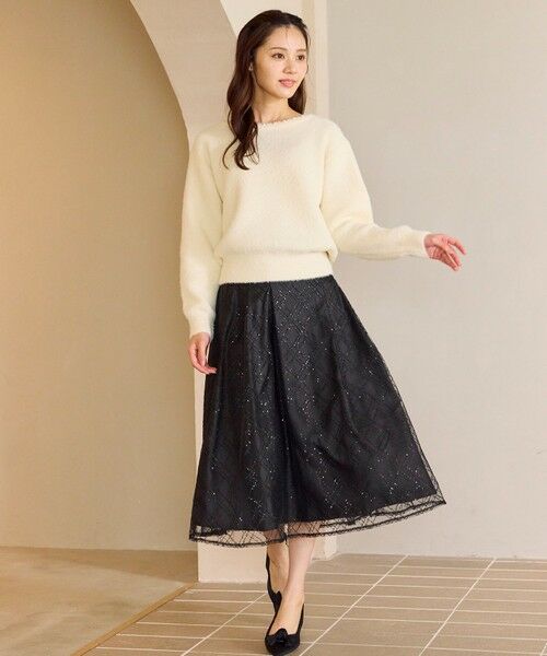 Feroux / フェルゥ ニット・セーター | パール付きシャギー ニット | 詳細1