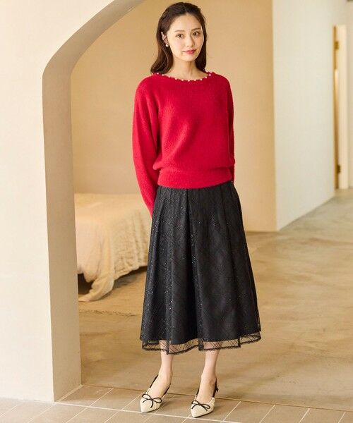 Feroux / フェルゥ ニット・セーター | パール付きシャギー ニット | 詳細5