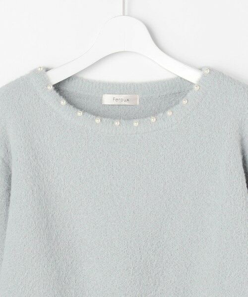 Feroux / フェルゥ ニット・セーター | パール付きシャギー ニット | 詳細12