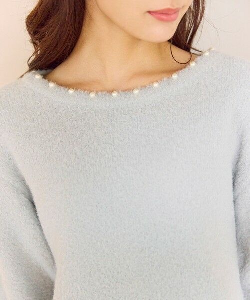 Feroux / フェルゥ ニット・セーター | パール付きシャギー ニット | 詳細11