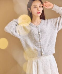 Feroux / フェルゥ カーディガン・ボレロ | キラキラシャギー ニット カーディガン